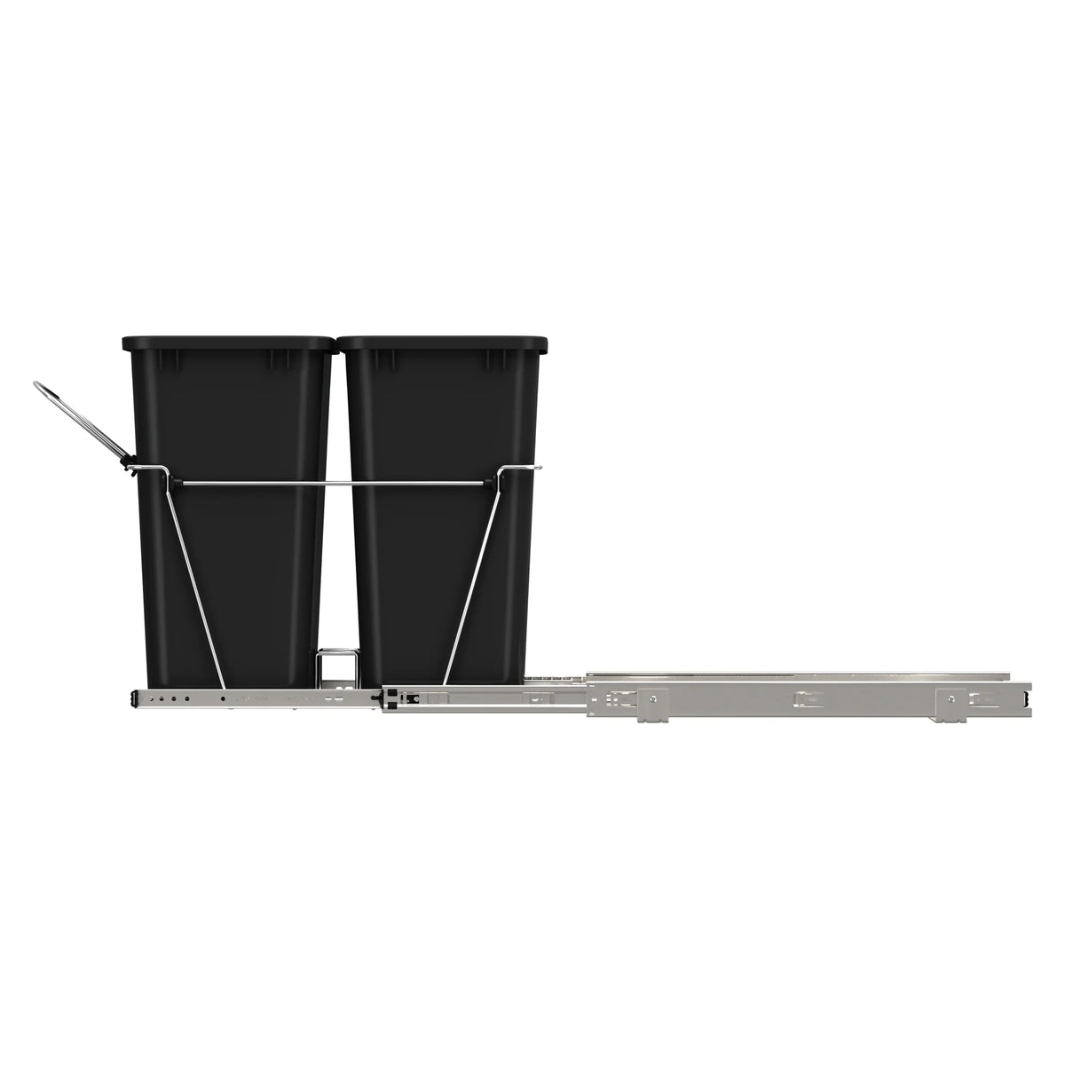 Black Pull Out Waste Containers T4036