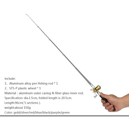 Portable Telescopic Fishing Rod with Spinning Reel Combo Kit Z92838