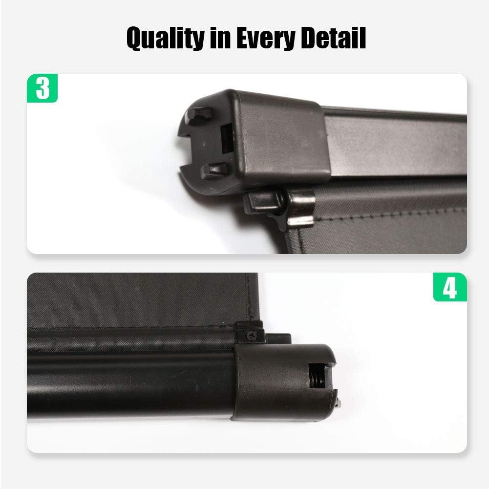 Black Retractable Cargo Cover S9985