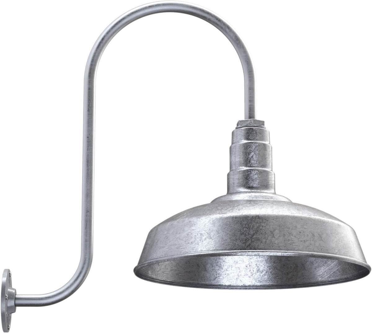 16 Dome 23 Gooseneck Galvanized Outdoor Wall Mounted Barn Light H418587