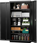 72'' Metal Storage Cabinet with 4 Adjustable Shelves W1425