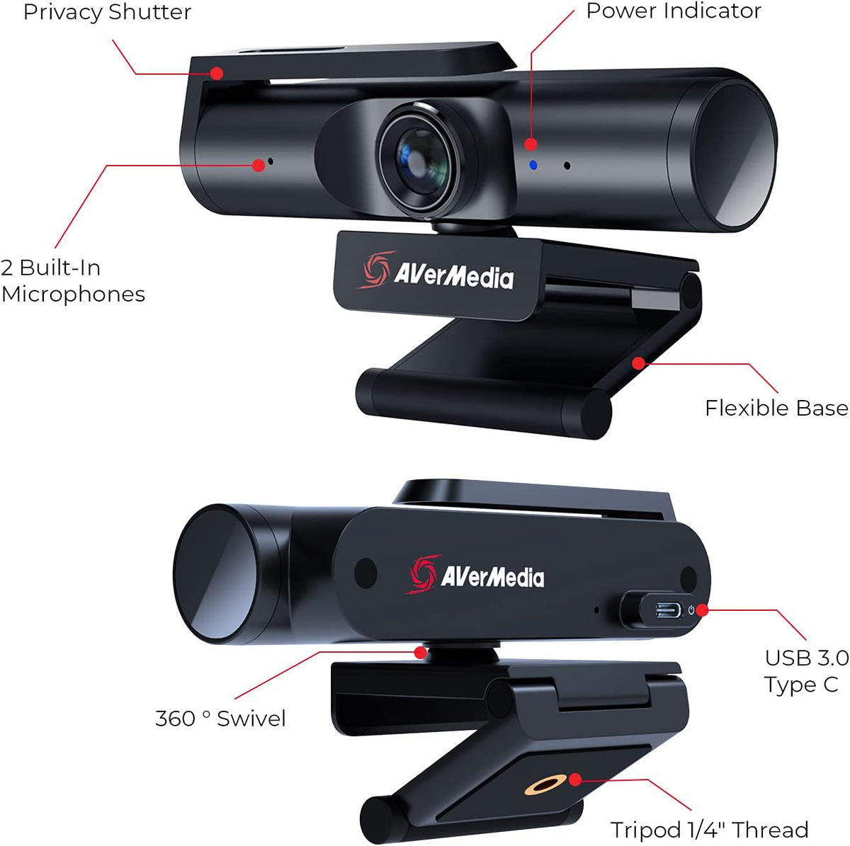 4K UHD Webcam with Microphone T376