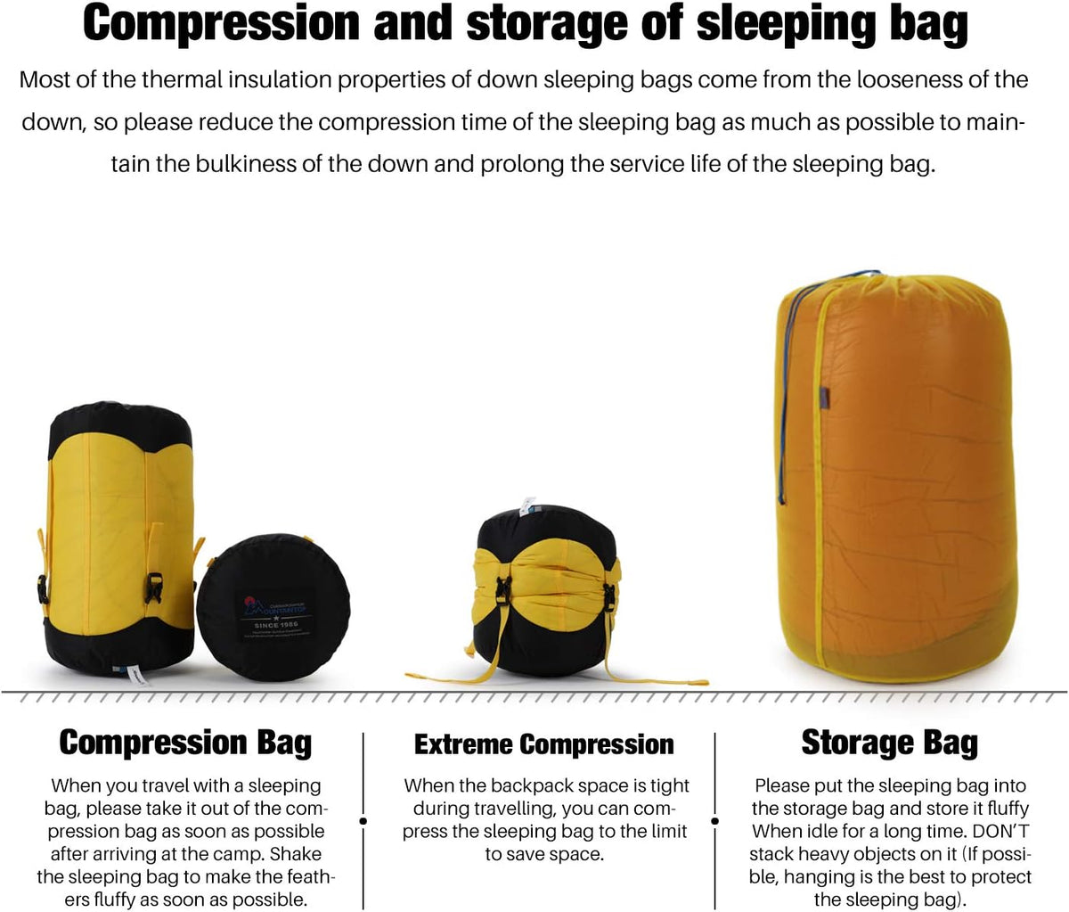 650 Fill Power Duck Down Mummy Sleeping Bag T342154