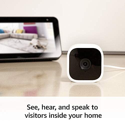 Compact Indoor Plug-In Smart Security Camera, 1080p HD, 2 Cameras (White) G194244