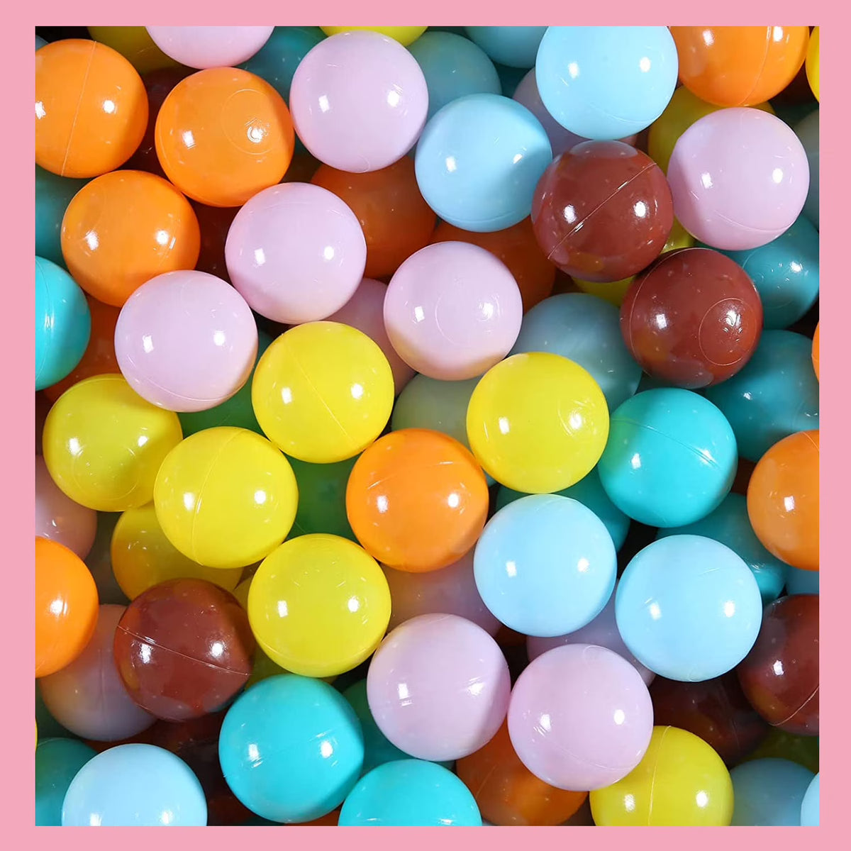 Crush Proof Plastic Ball Pit Balls, Pack of 100 V91059
