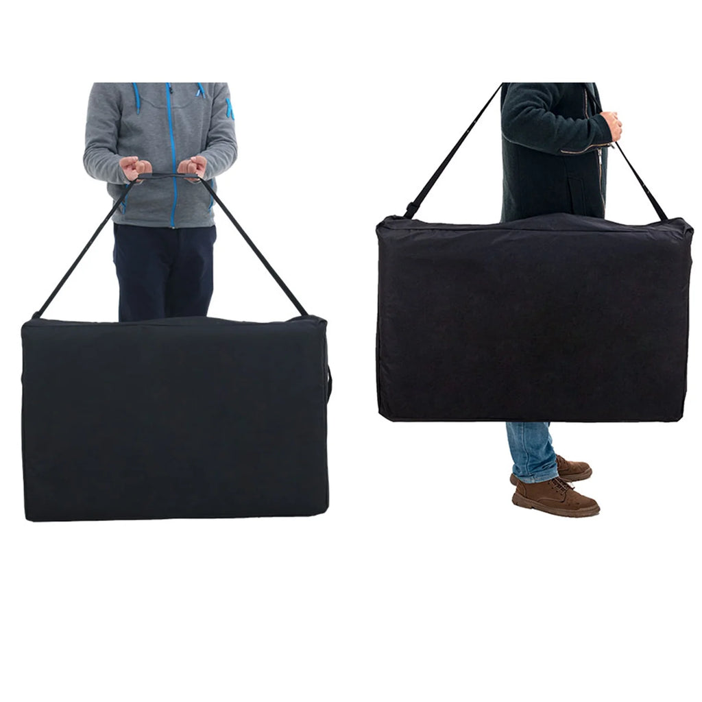 Portable 3 Folding Black Massage Table with Carry Case Y95614