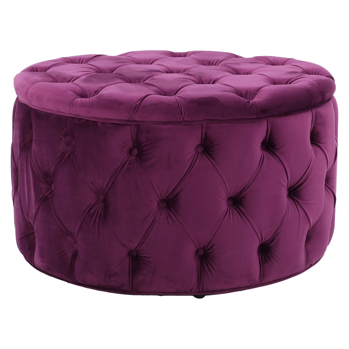 Fuchsia Round Ottoman P558