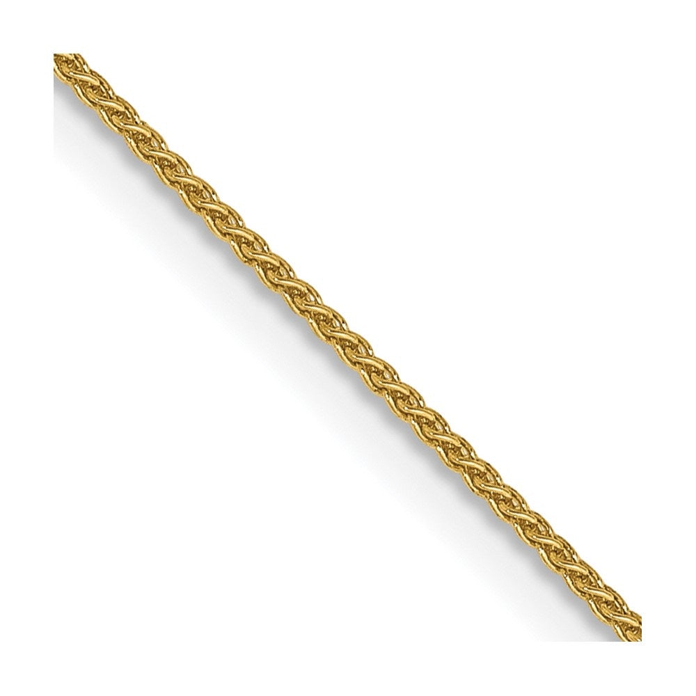14k Yellow Gold .85mm Wheat Chain Necklace 16inch H5116