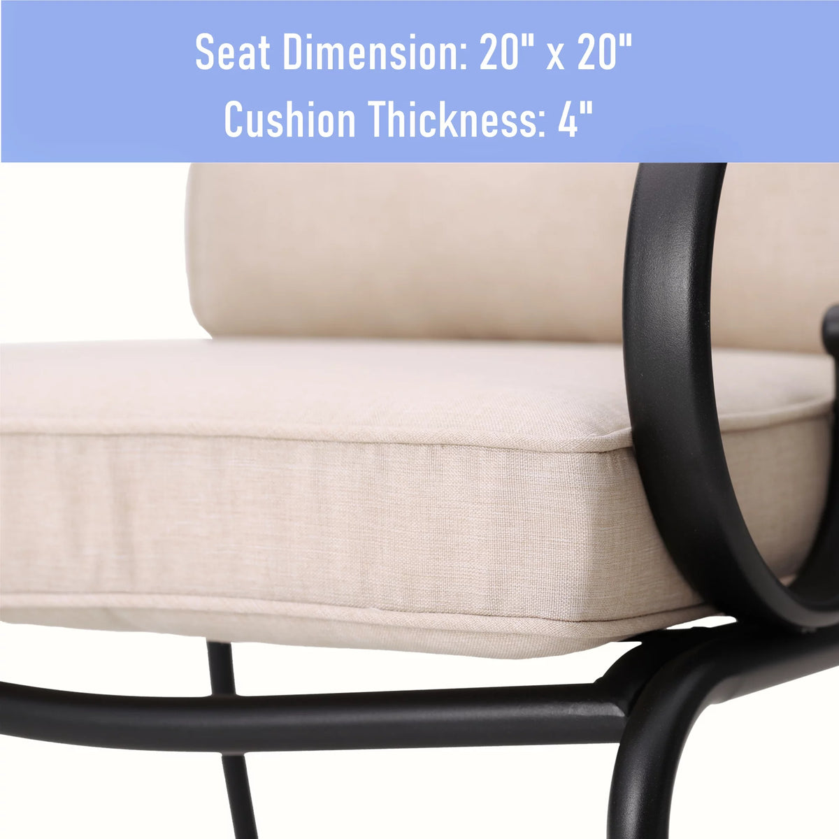 5-Piece Outdoor Dining Set with Cushioned Chairs & Round Table G280612