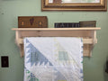Unfinished Wood Quilt Rack L580238