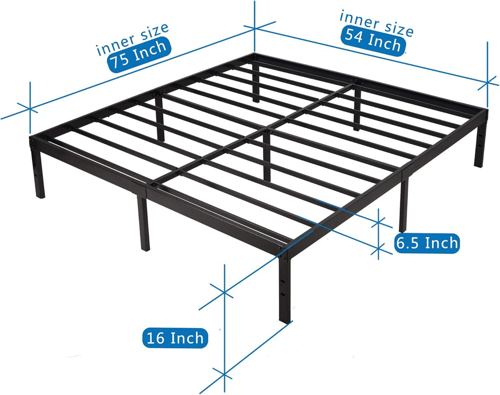 16 Inch Full Size Heavy Duty Steel Platform Bed Frame R991886