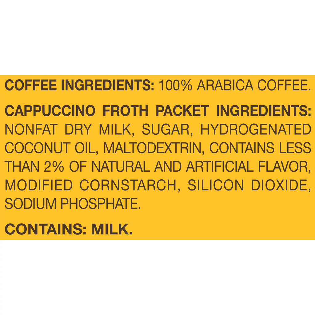 9 ct Box Cappuccino Espresso Coffee Pods Kit H83034
