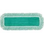 Green Microfiber Dust Pad with Fringe, 6/Carton Q950771
