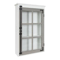 White/Gray One Door Wood Wall Cabinet X323