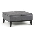 Stone Grey Square Table Ottoman U1513