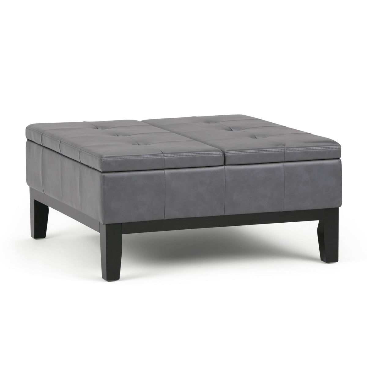 Stone Grey Square Table Ottoman U1513