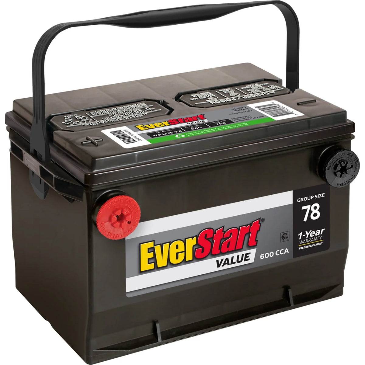 Lead Acid Automotive Battery Group Size 78 12 Volt 600 CCA V2289