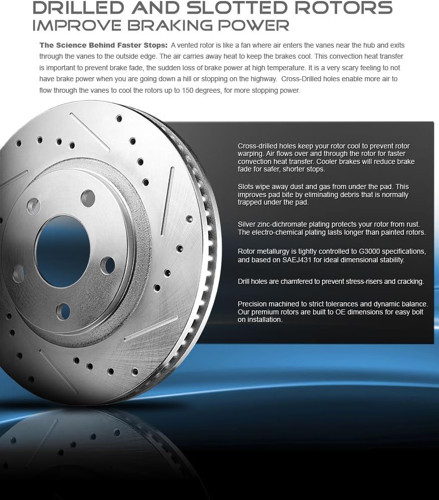 8 Lug Rotors + Ceramic Brake Pads + Clips M914