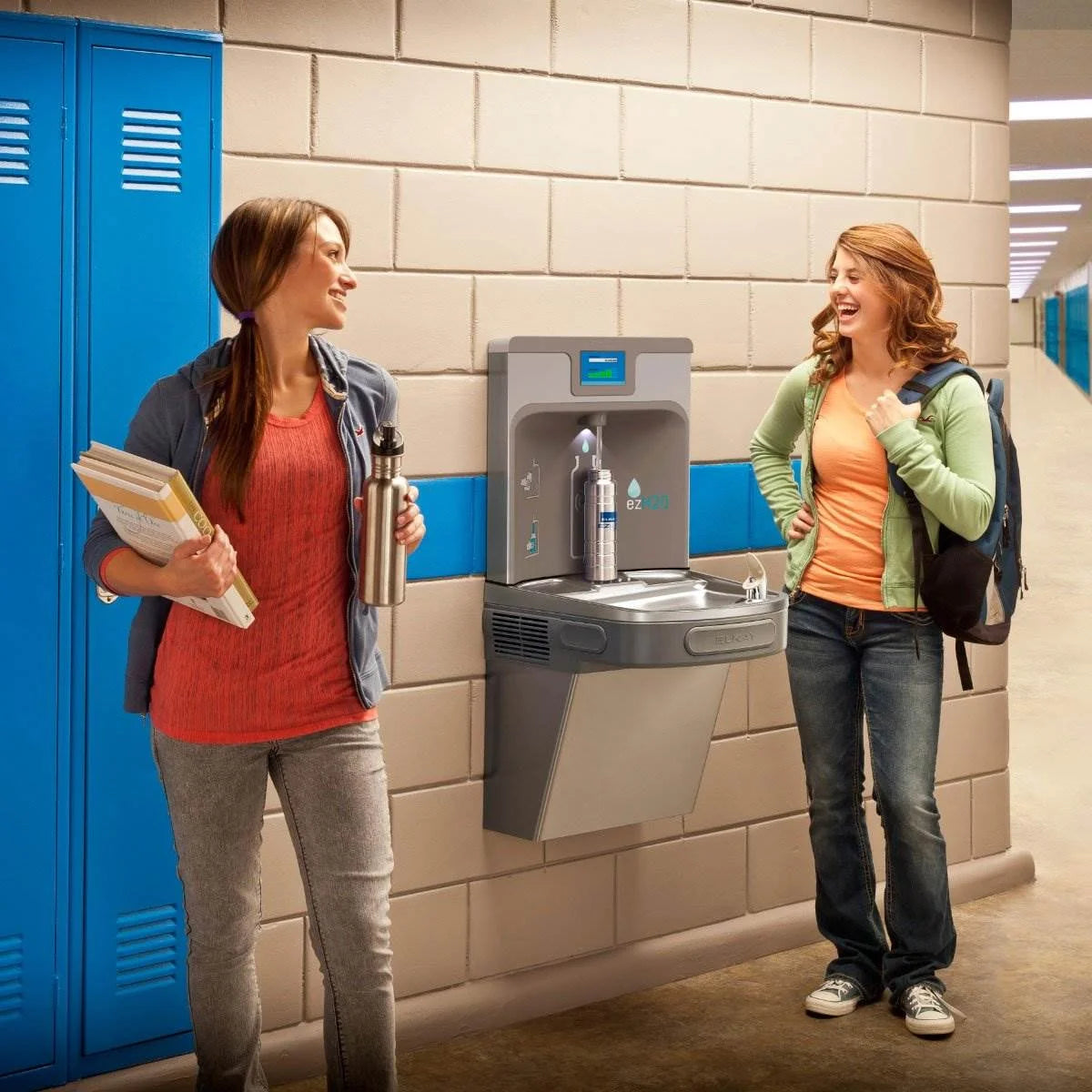 Wall Mounted Filtered Bottle Filling Station and Fountain A198167