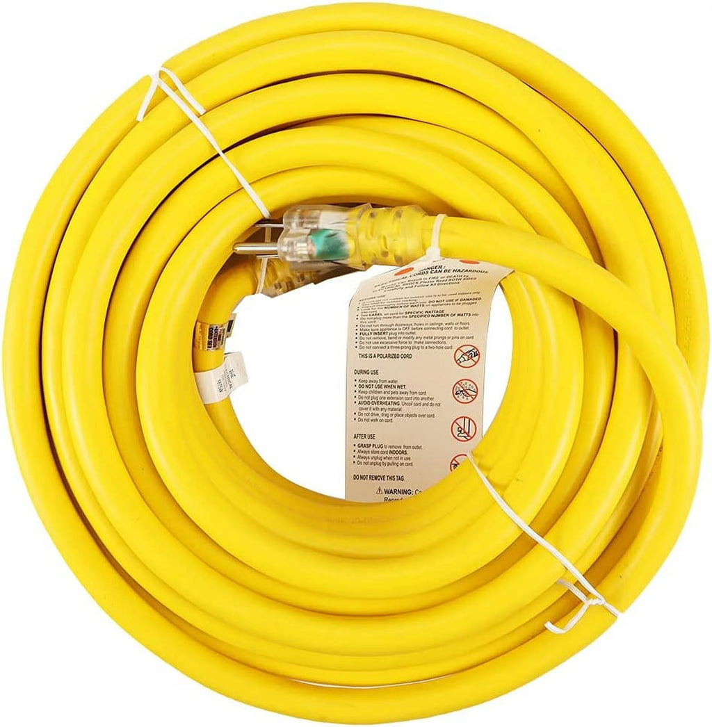 25 Ft 10/3 SJTW Yellow Outdoor/Indoor Extension Cord G72900
