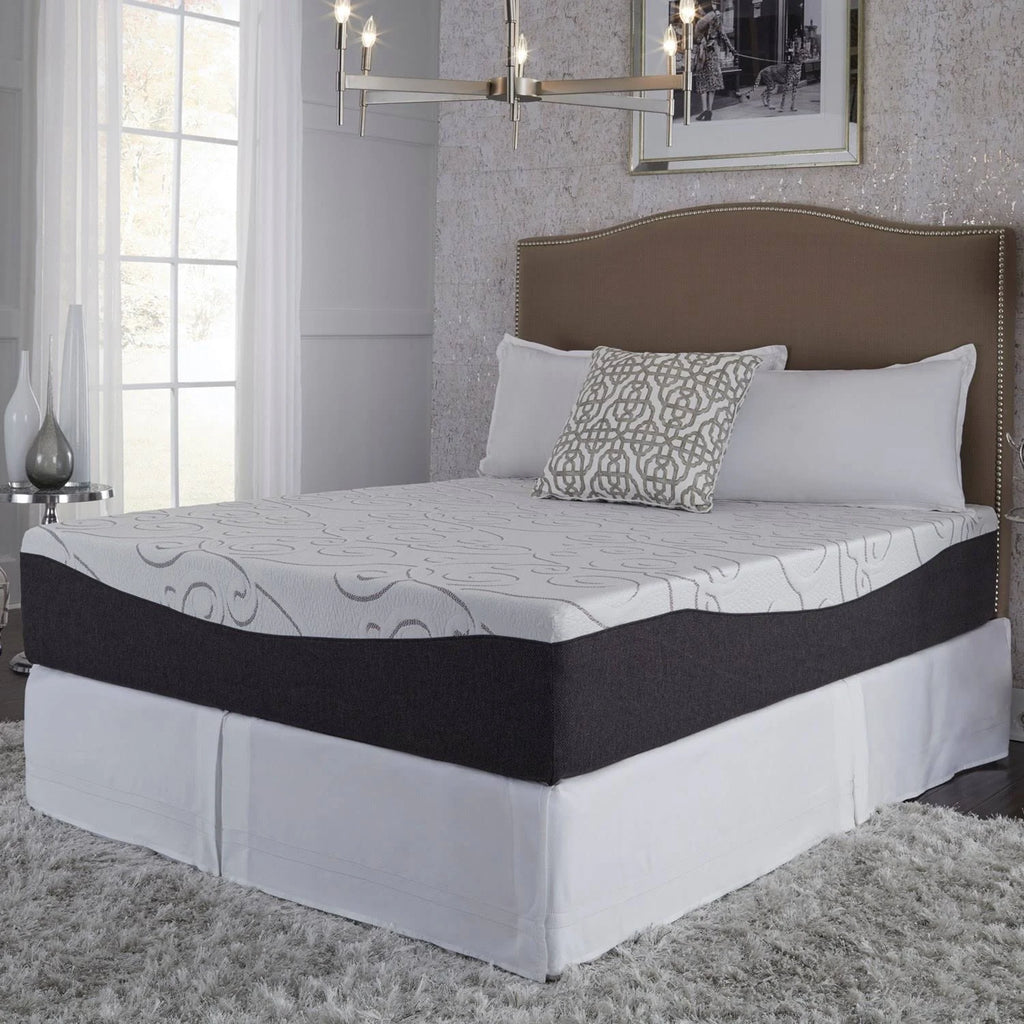 White 12-Inch Gel Memory Foam Mattress Twin V192