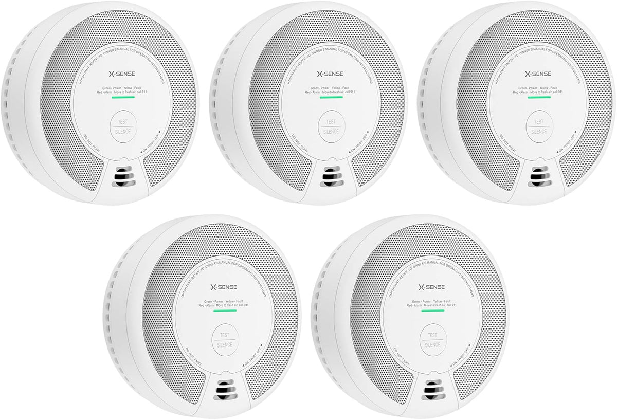 Pack of 3 Wireless Interconnected Smoke and Carbon Monoxide Detector M2846