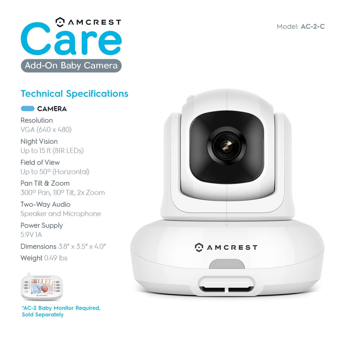Video Baby Monitor with Camera and Audio I45865