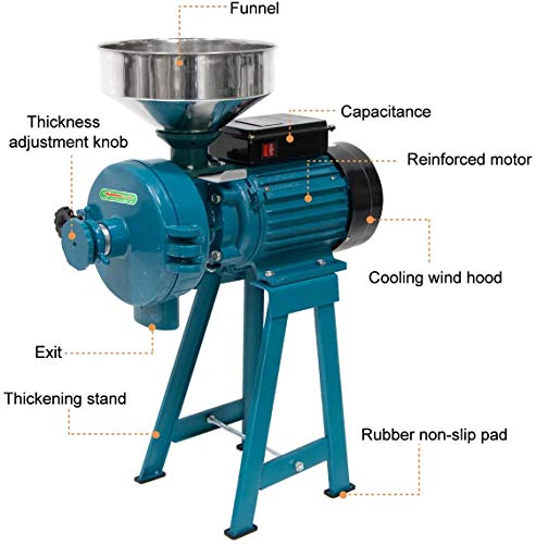 3000W Electric Grain Grinder Mill with Funnel V47669