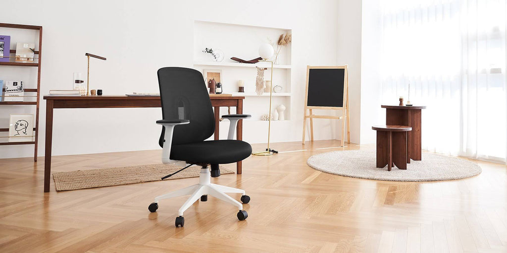 Ergonomic Swivel Office Chair with Lumbar Adjust (Black) C62332