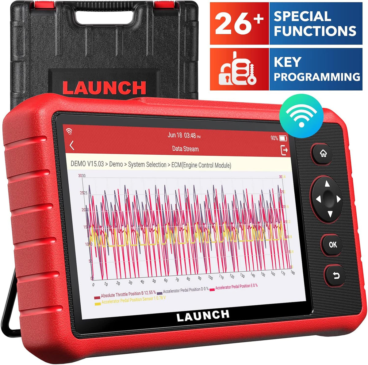 OE-Level All Systems Diagnostic Scan Tool with 26+ Reset Services E190454
