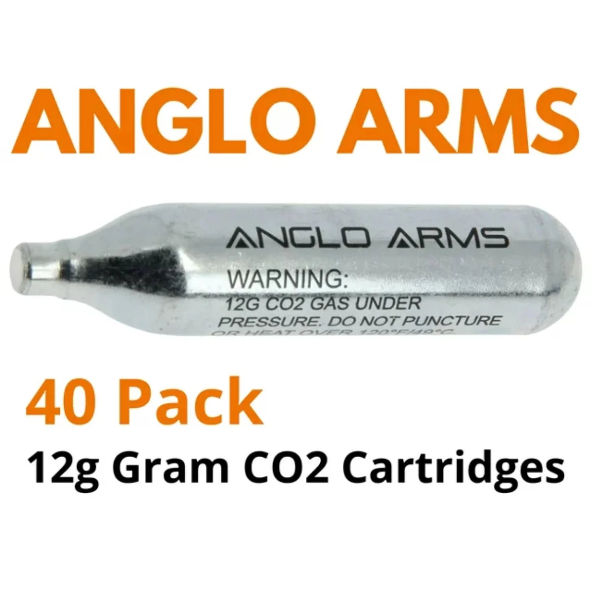 12g Co2 Gas Capsule Airsoft Rifle Pistol Airgun - Pack of 40 X307