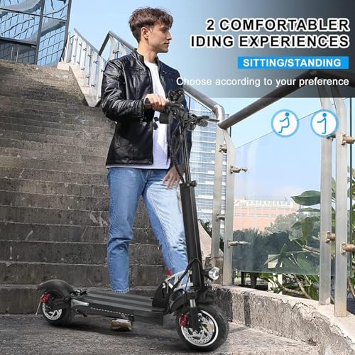 30MPH 800W Motor 10" Off-Road Tires Foldable Electric Scooter with Seat V35982