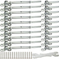 10 Pairs Stainless Steel Cable Railing Hardware Kit X664