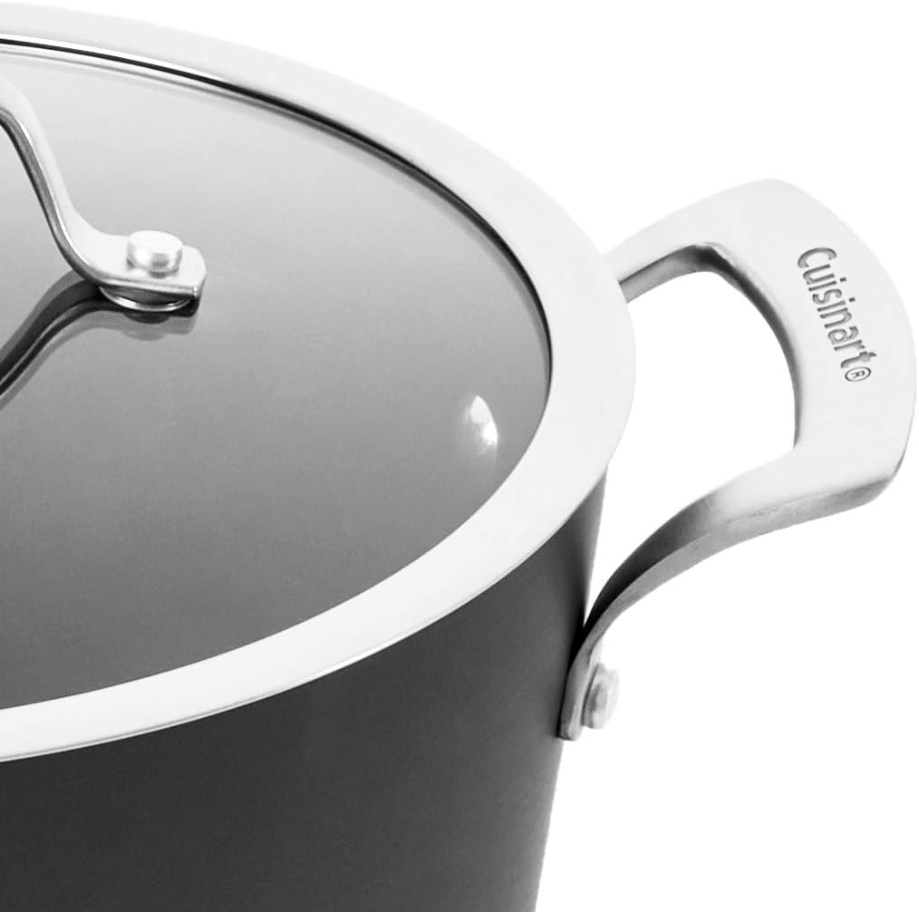 Conical Hard Anodized Cookware Set, Black N36765