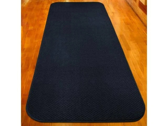 Navy Blue Skid-Resistant Carpet Runner V5315