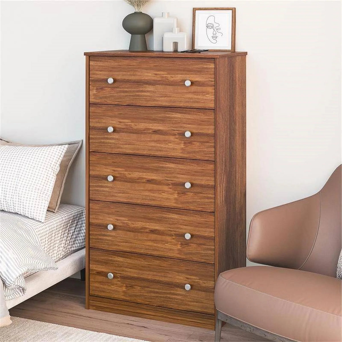 5 Drawer Wood Dresser Z230