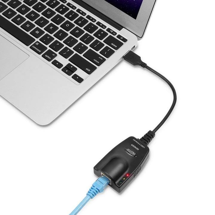 USB 2.0 Extender to RJ45 Over Cat5/5E/6 Connection Up to 100 Meter/328 ft Ethernet Extension Cable Type A Male to A Female W308