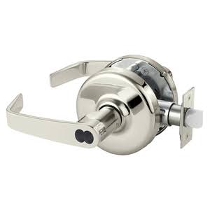 Cylindrical Lock Bright Nickel Plated Clear Coated L528