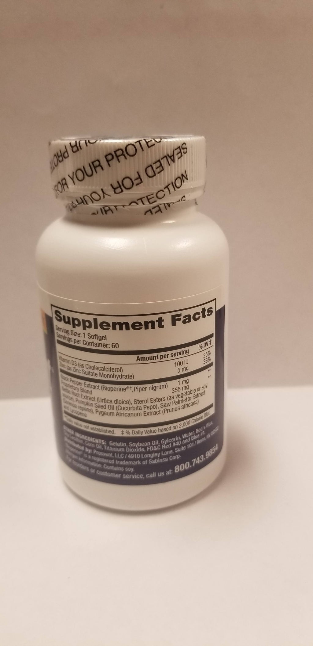 Natural Prostate Health Supplement I175837