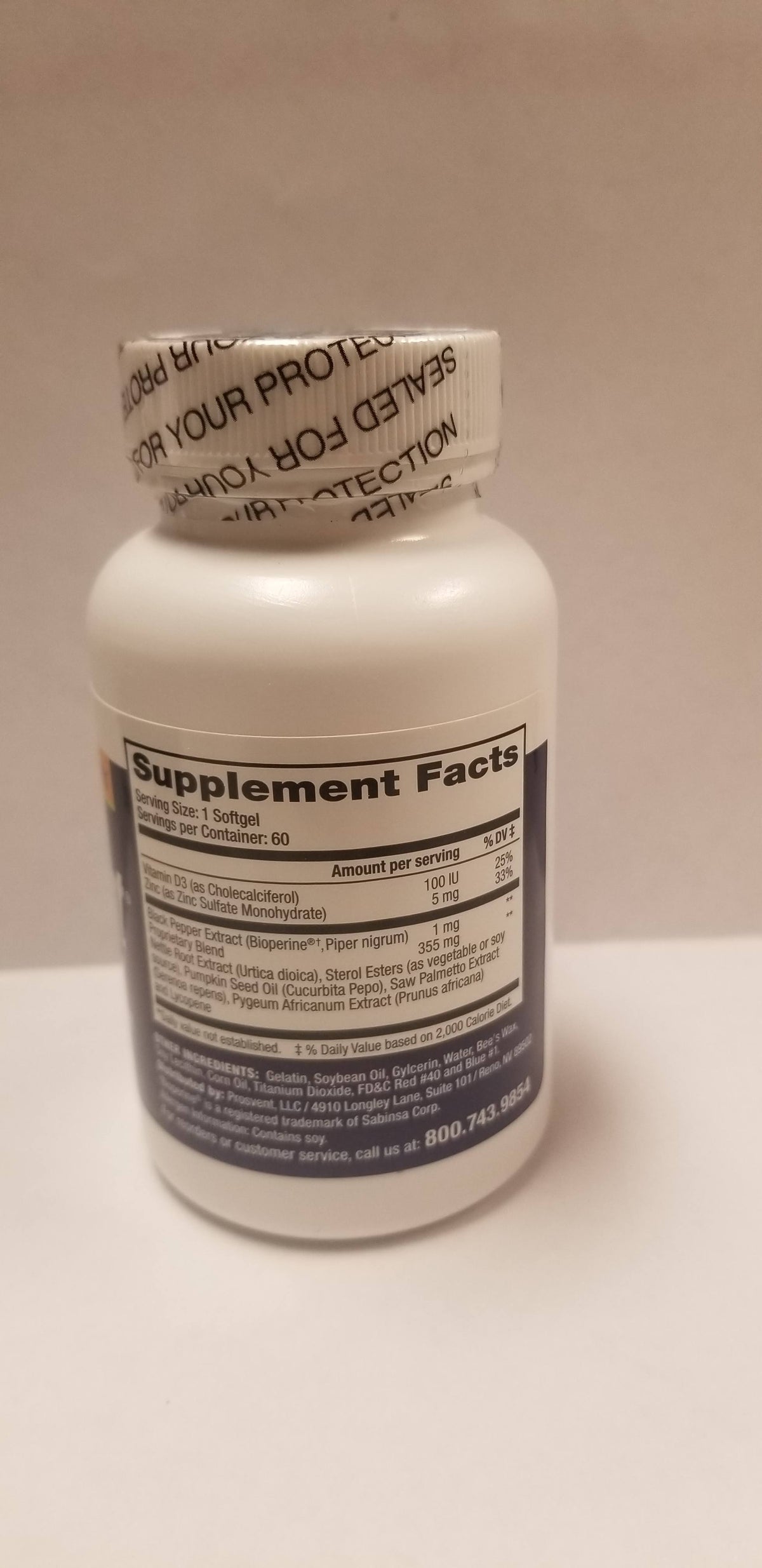 Natural Prostate Health Supplement I175837