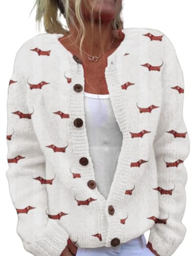 Long Sleeve Button Knit Cardigan Sweater F7450