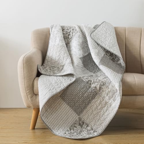 50" x 60" Cotton Quilted Throw Blanket C1727