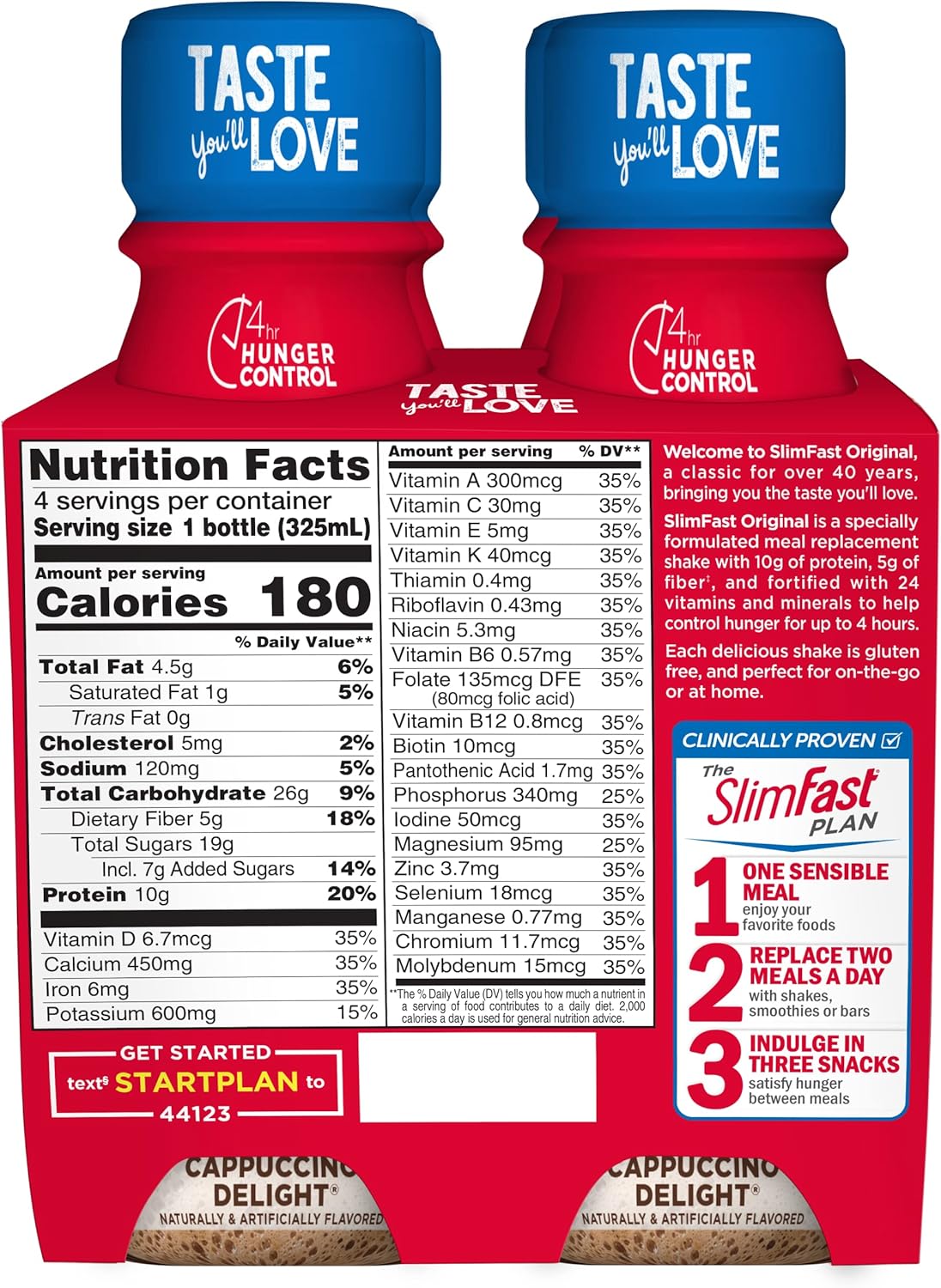 11 Fl. Oz Bottle Cappuccino Delight Meal Replacement Shake K516374