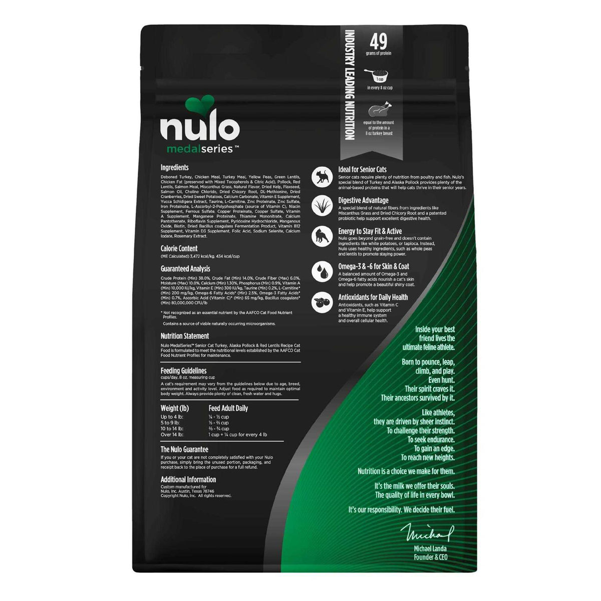 Grain Free Turkey Dry Cat Food I84500