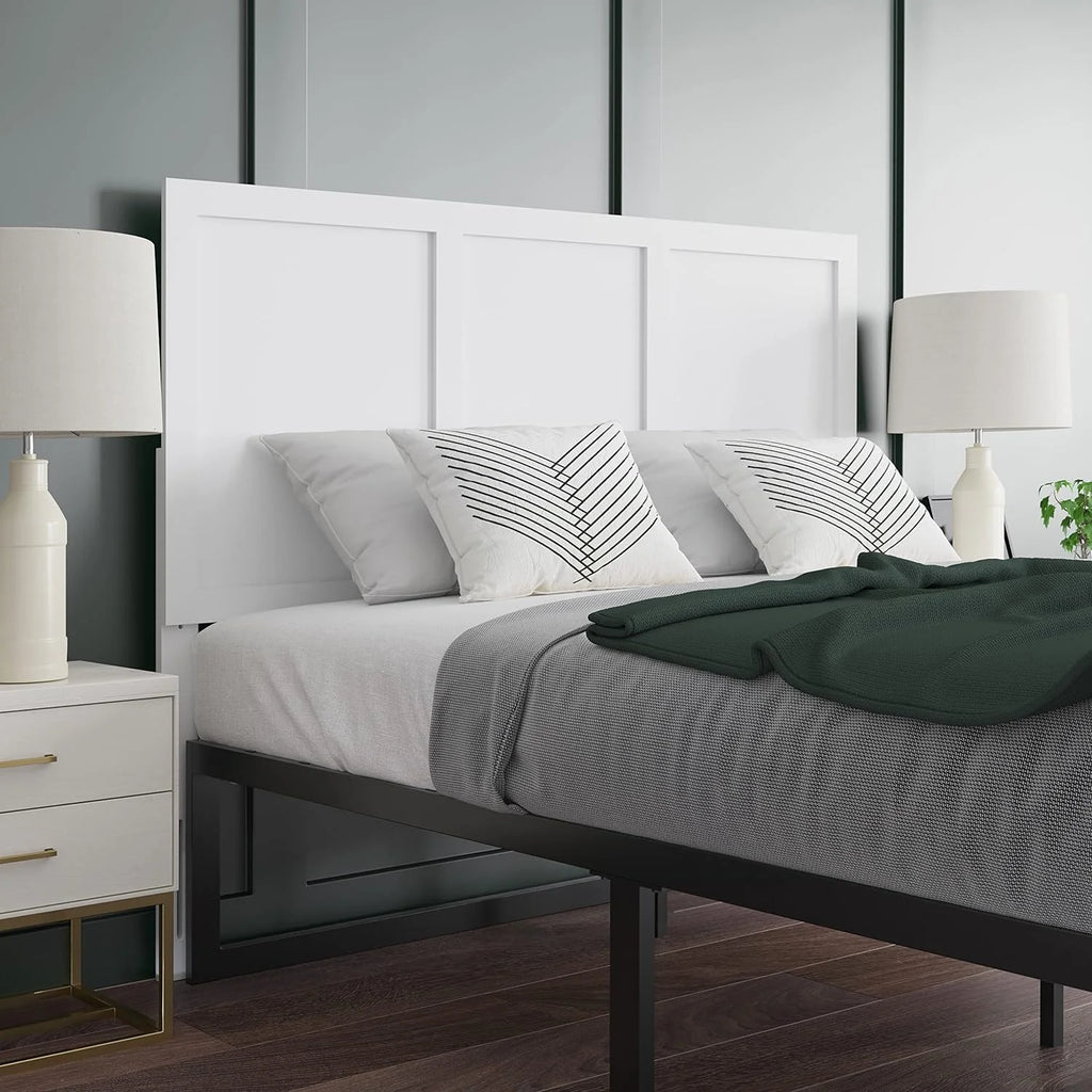White Wooden Adjustable Headboard E242454