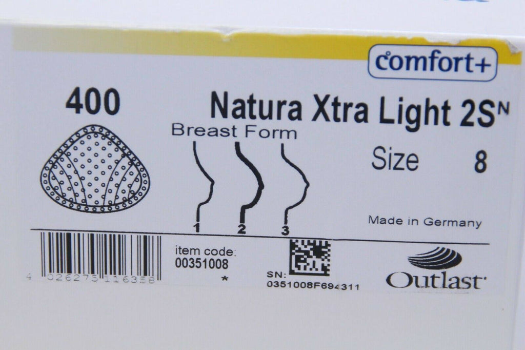 Natura Xtra Light Breast Form Size 8 O6917