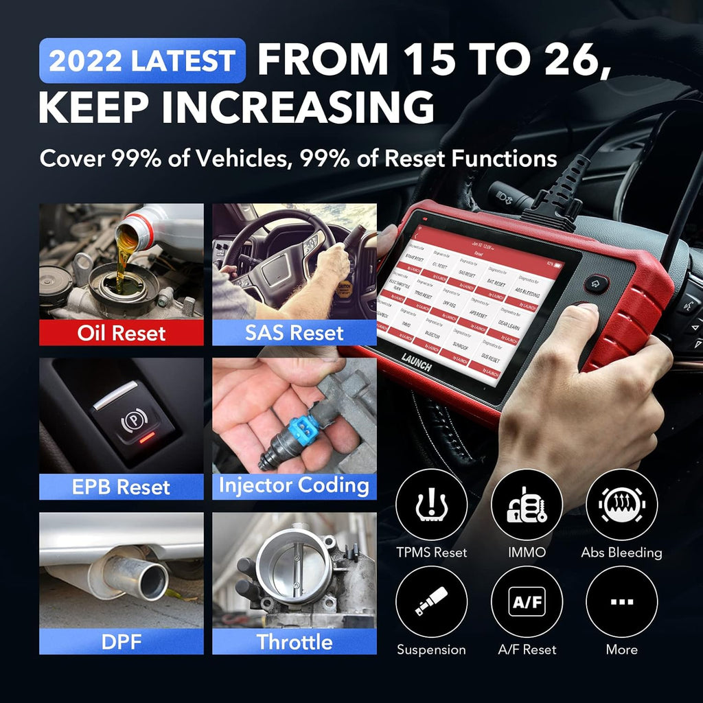 OE-Level All Systems Diagnostic Scan Tool with 26+ Reset Services E190454