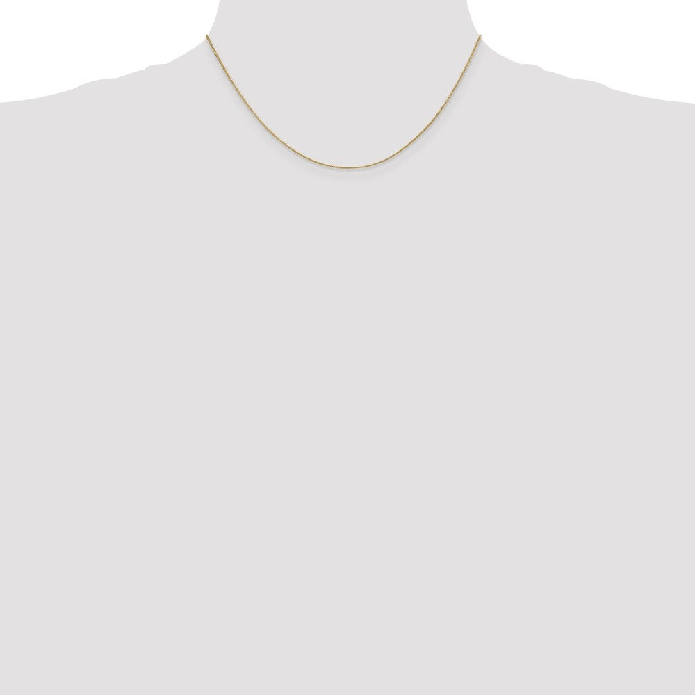 14k Yellow Gold .85mm Wheat Chain Necklace 16inch H5116