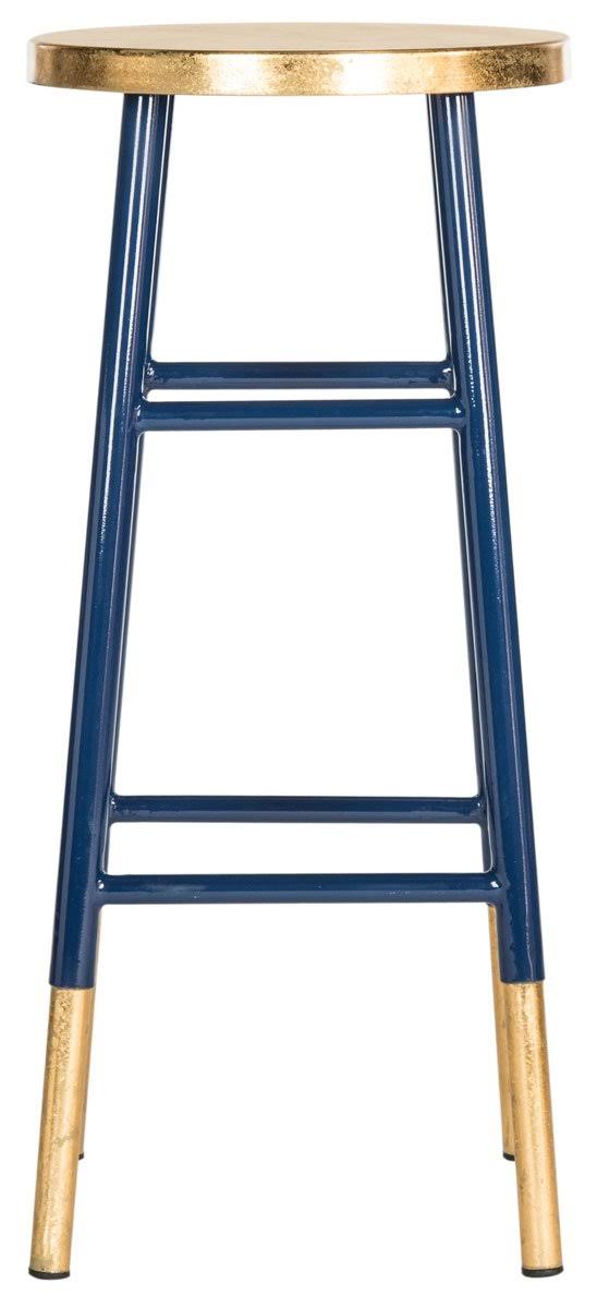 Metallic Bar Stool, White/Gold M247800