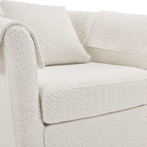 42" Oversized Swivel Barrel Chair with Storage Ottoman G74655